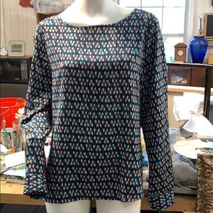 Pretty MultiColor Silky Soft Blouse/L